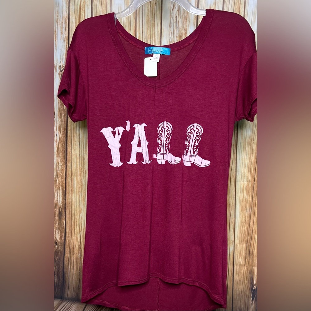 “Y’ALL” shirt XS small, NWT